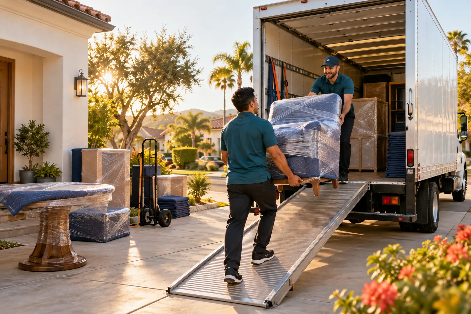 Planning and loading furniture for removal